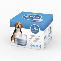 Zeus vattenfontän för hunden med filtrering